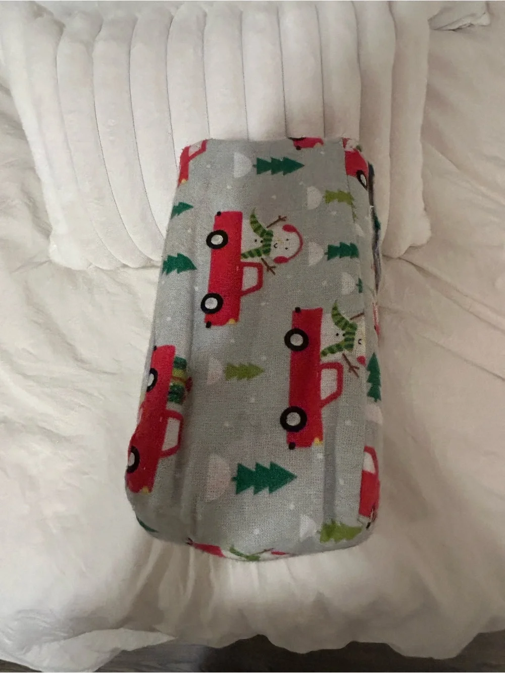 Big Dreams Holiday Flannel Sheet Set in Red Truck Print - Twin